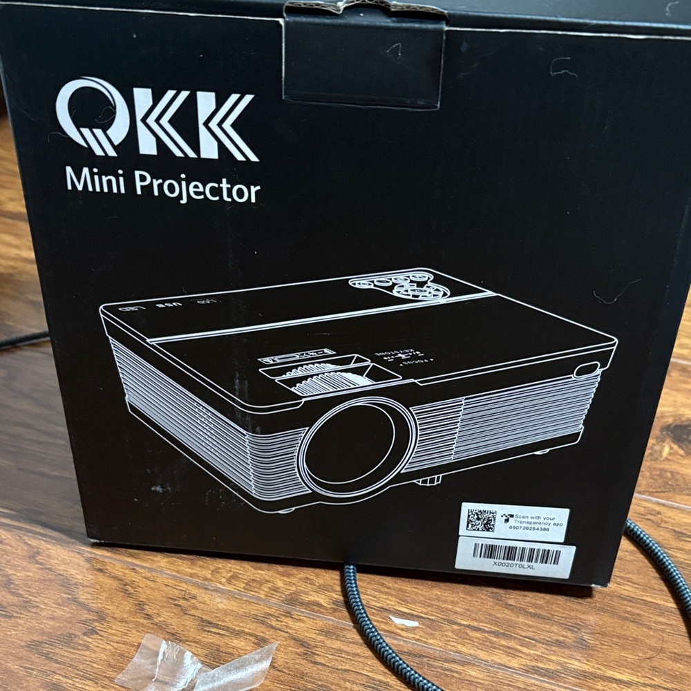 QKK Black Mini Projector